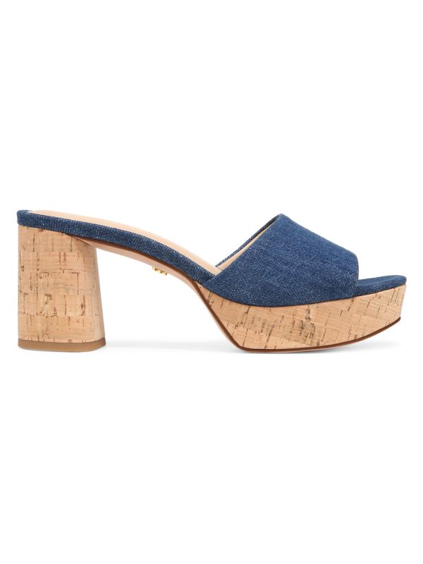 Veronica Beard Daliplatlow Block Heel Platform Mules